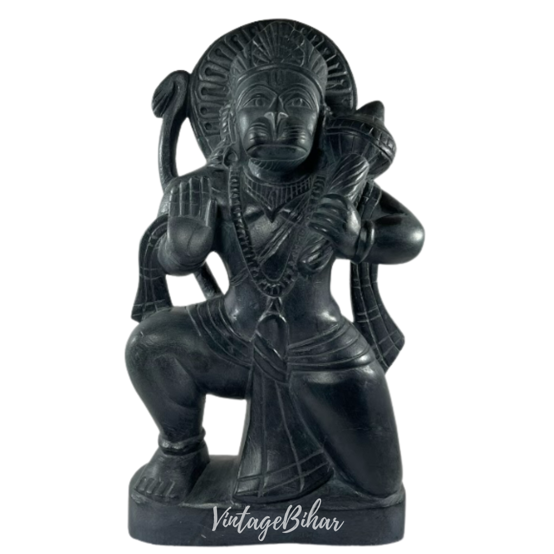 Lord Hanuman Statue in Pure Palewa Stone