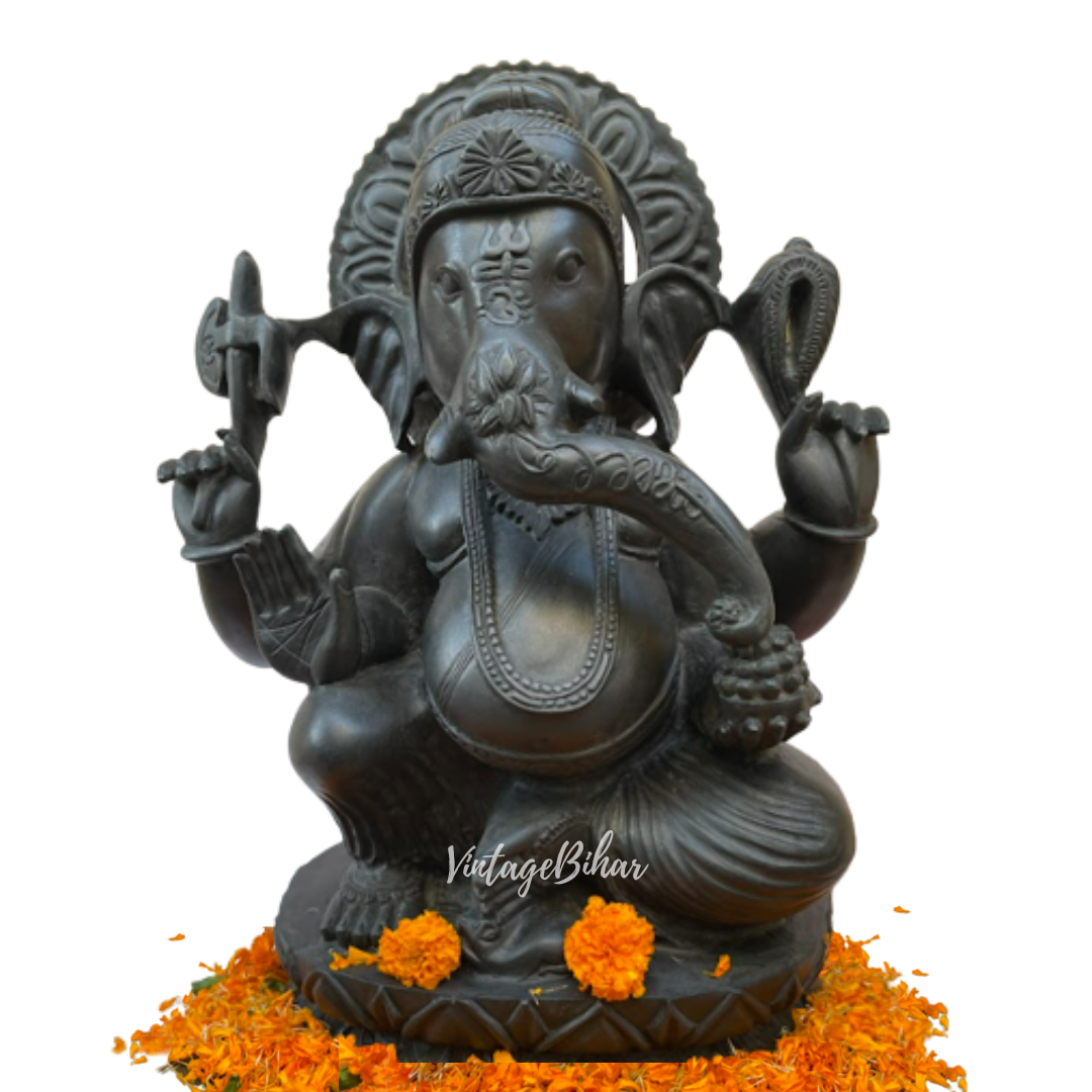Lord Ganesha Statue Made of pure Natural Stone