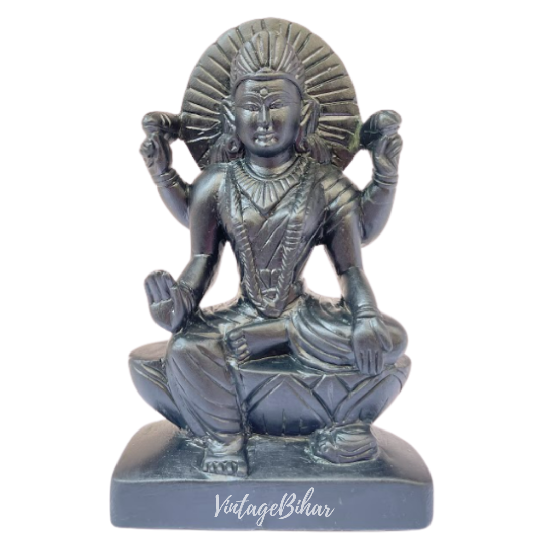 Goddess Laxmi in Pure Palewa Stone