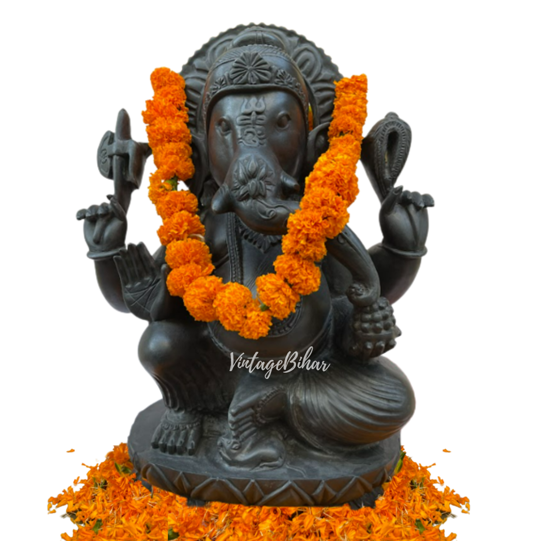 Lord Ganesha Statue Made of pure Natural Stone