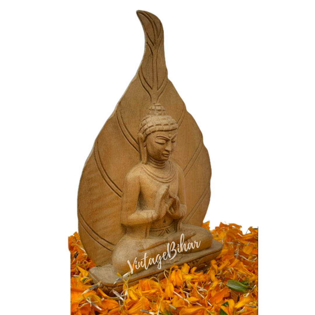 Wooden Leaf Buddha