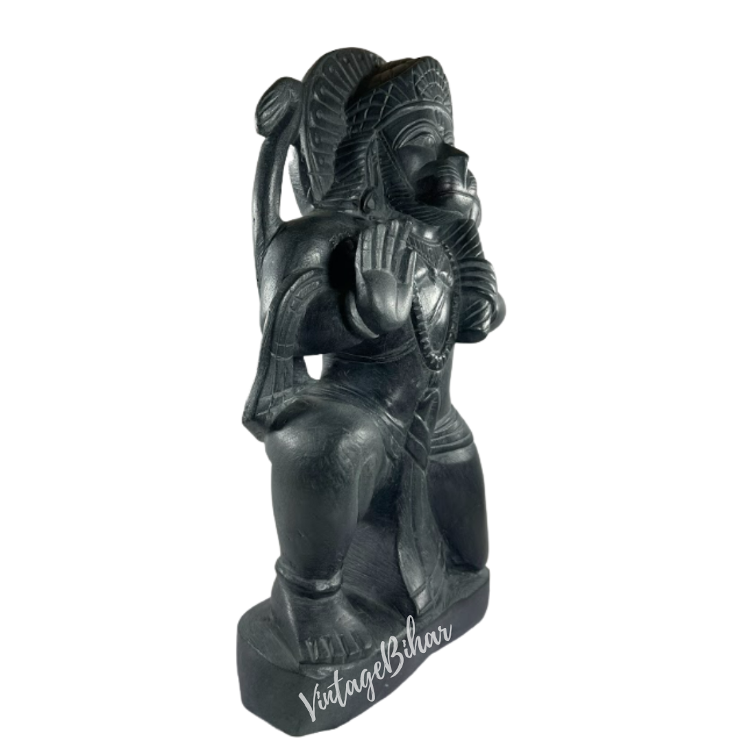 Lord Hanuman Statue in Pure Palewa Stone