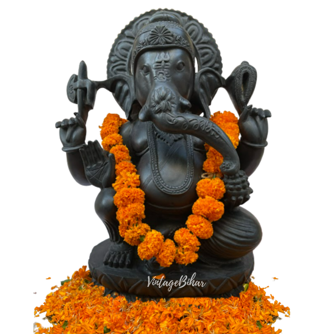 Lord Ganesha Statue Made of pure Natural Stone