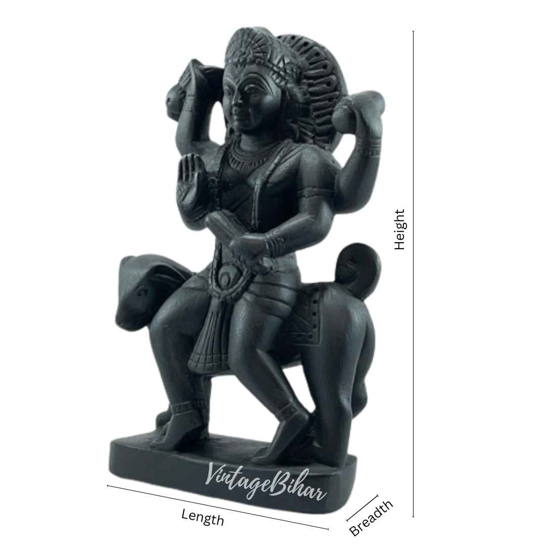 Lord Kal Bhairav Statue in Pure Palewa Stone