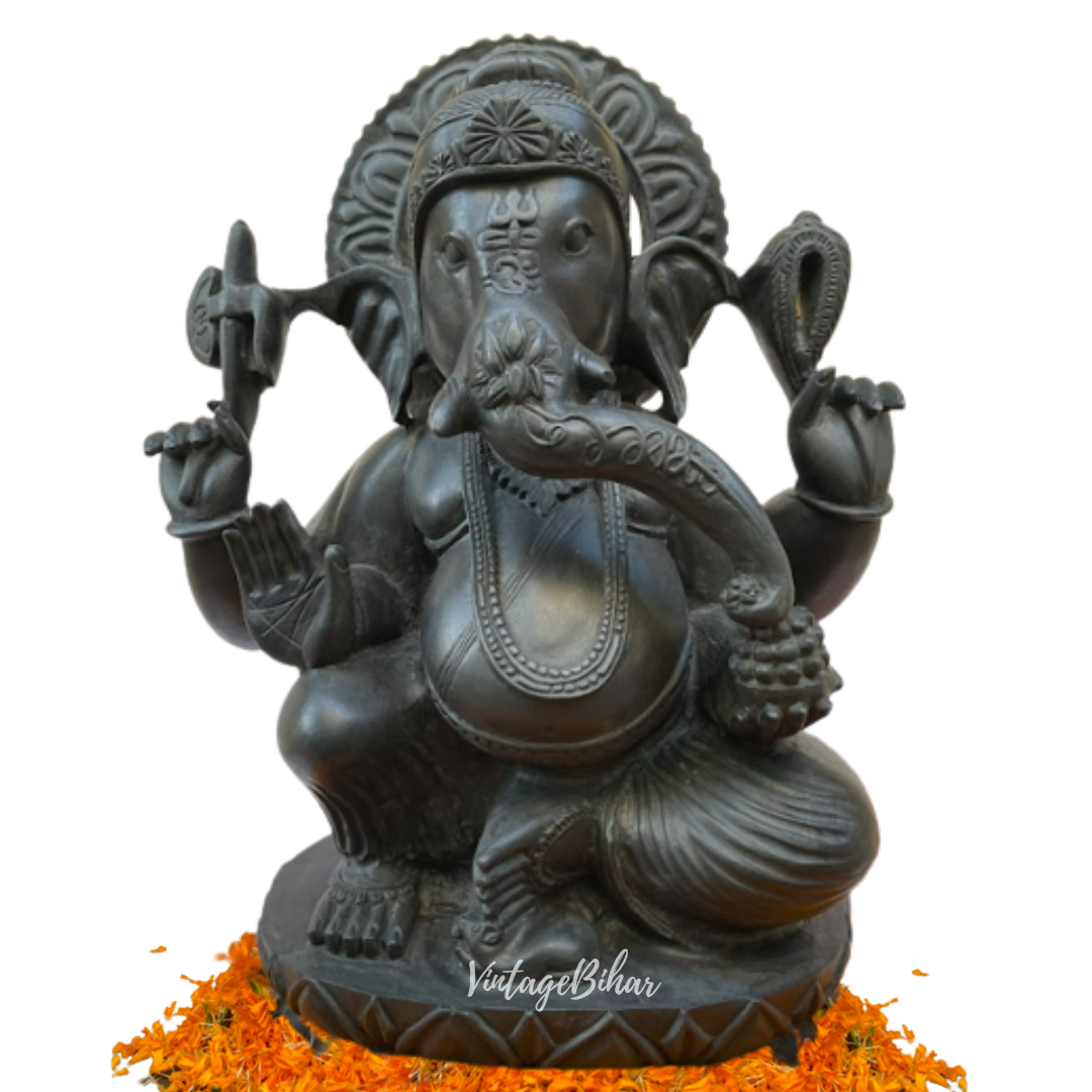 Lord Ganesha Statue Made of pure Natural Stone