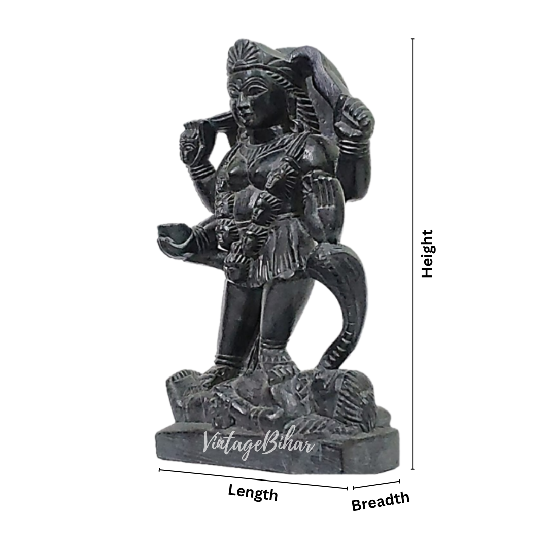 Goddess Kali Statue in Natural Stone