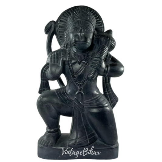Lord Hanuman Statue in Pure Palewa Stone