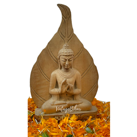 Wooden Leaf Buddha
