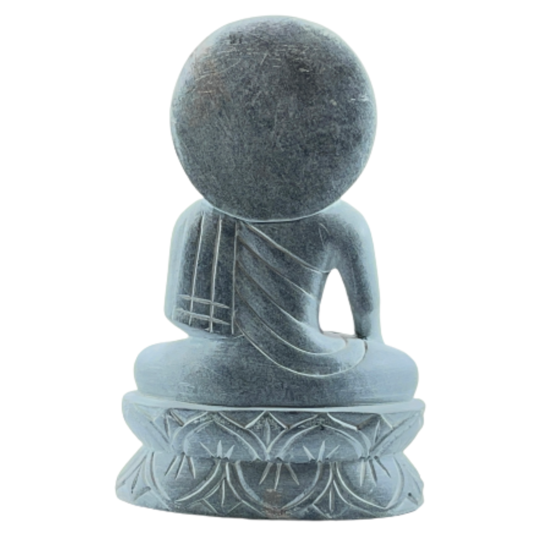 Chakra Buddha Idol/Murti (Sclupture) in Bhumisparsha Mudra
